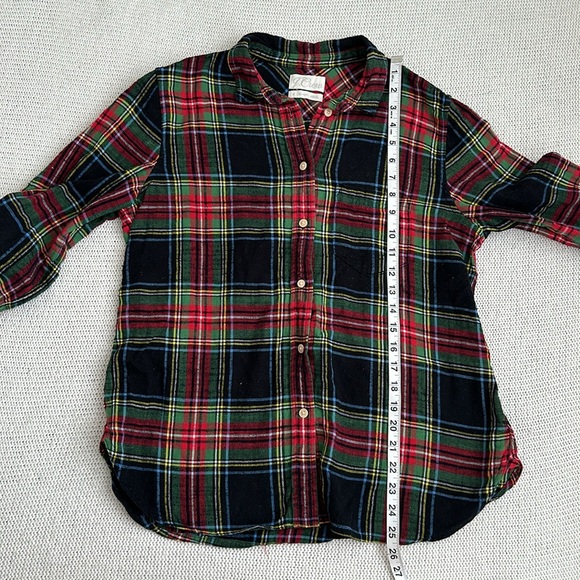 J Crew Classic 100% Cotton Plaid Button Down Shirt Size Small - Picture 5 of 7